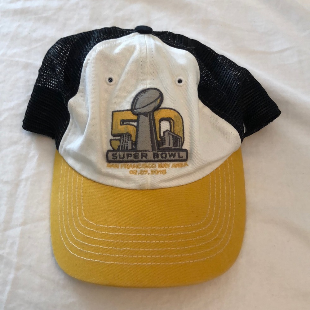 Super bowl 50 hat.